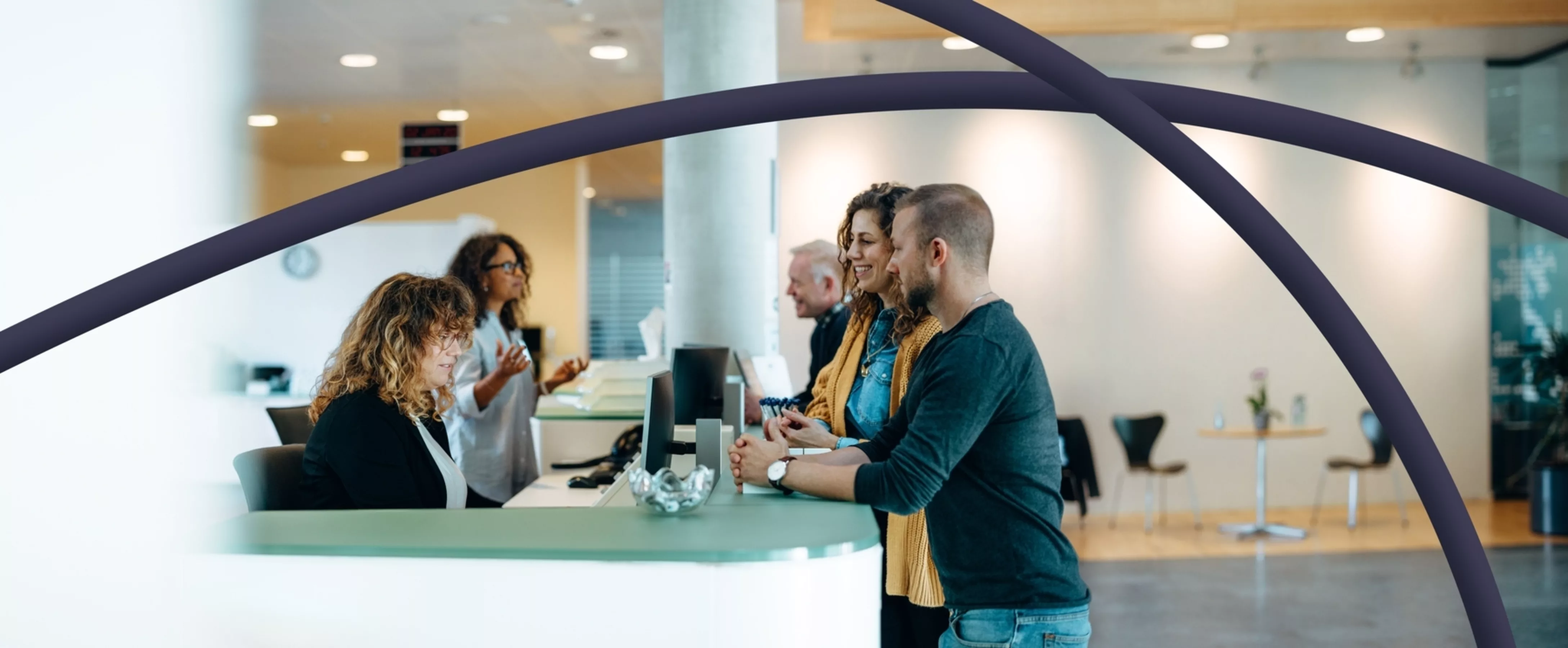 Header ribbon purple public sector Cemantica