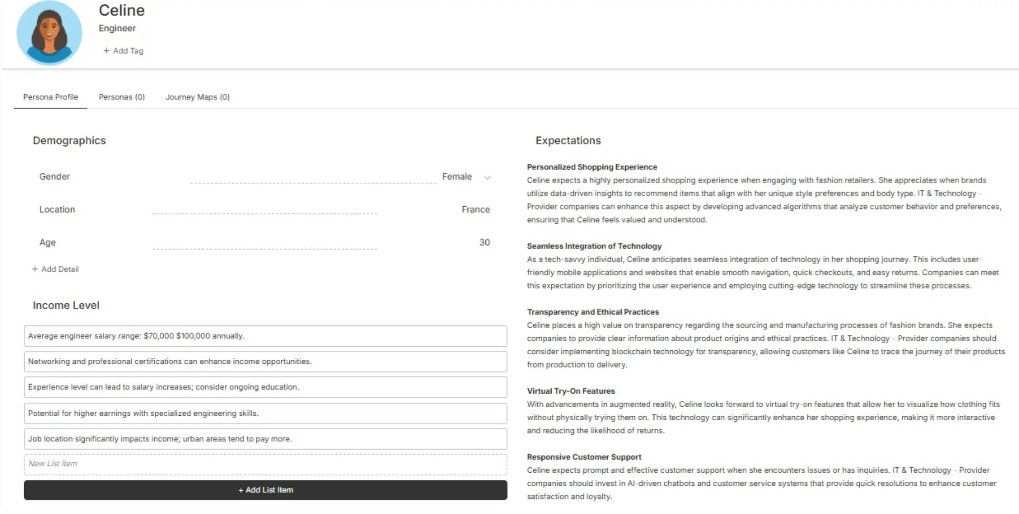 Persona template examples blog retail persona
