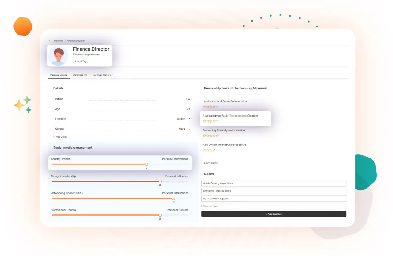Financial Services Persona Profile