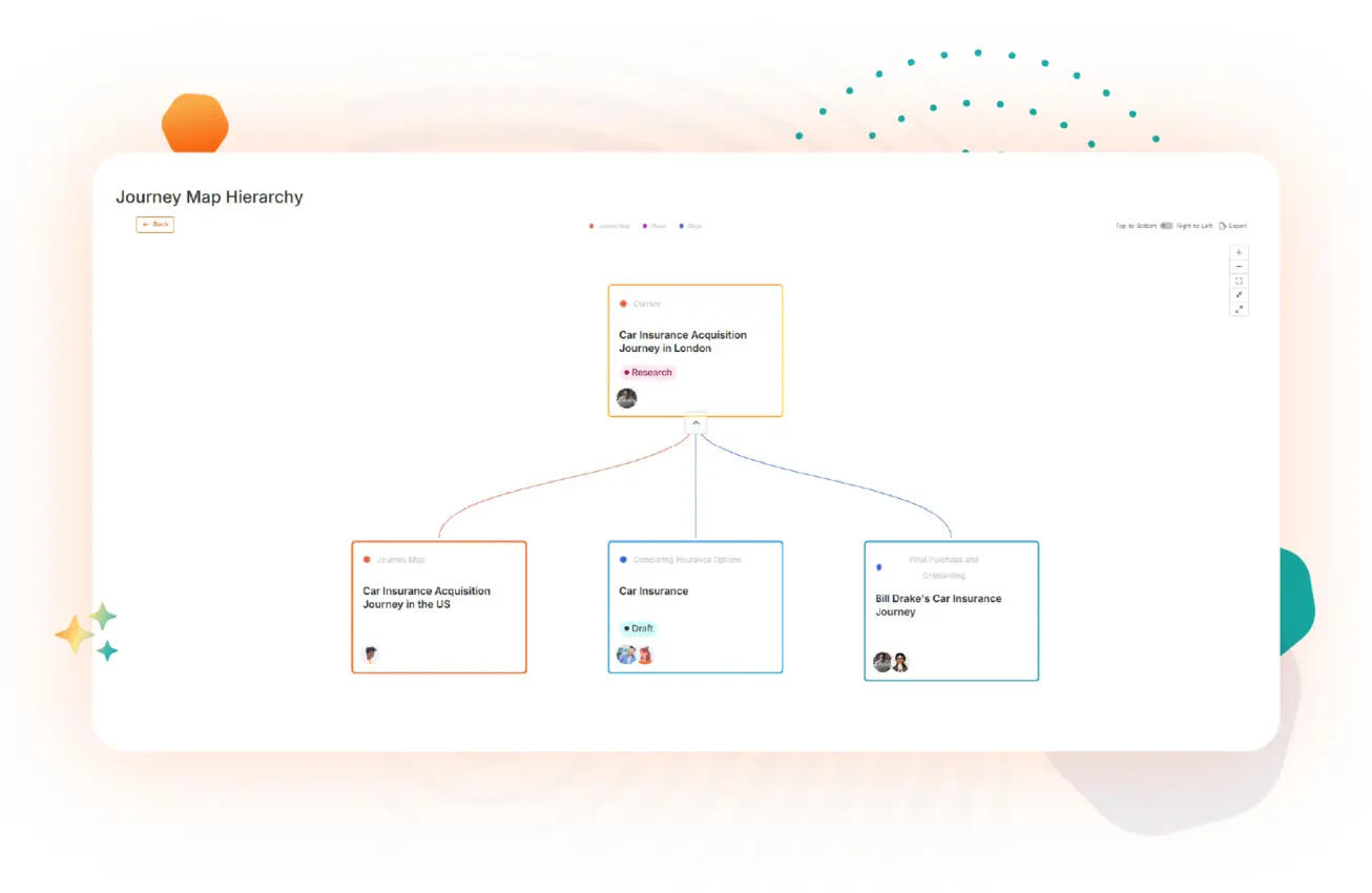Insurance Hierarchy Journey Maps